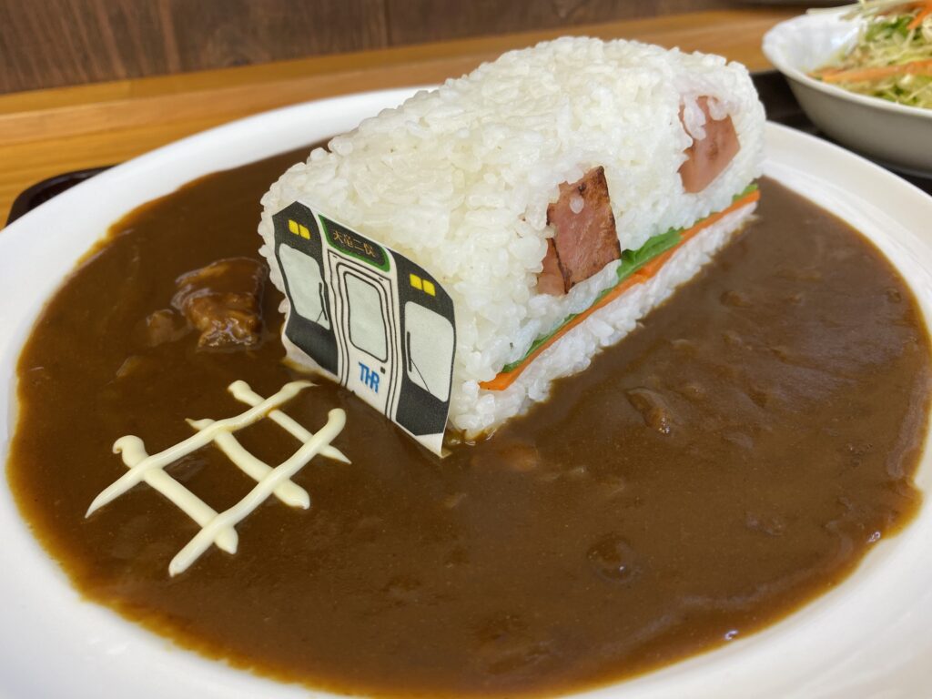 カレーですよ4809（静岡 天竜二俣 食の駅 十文字屋）驚愕！転車台